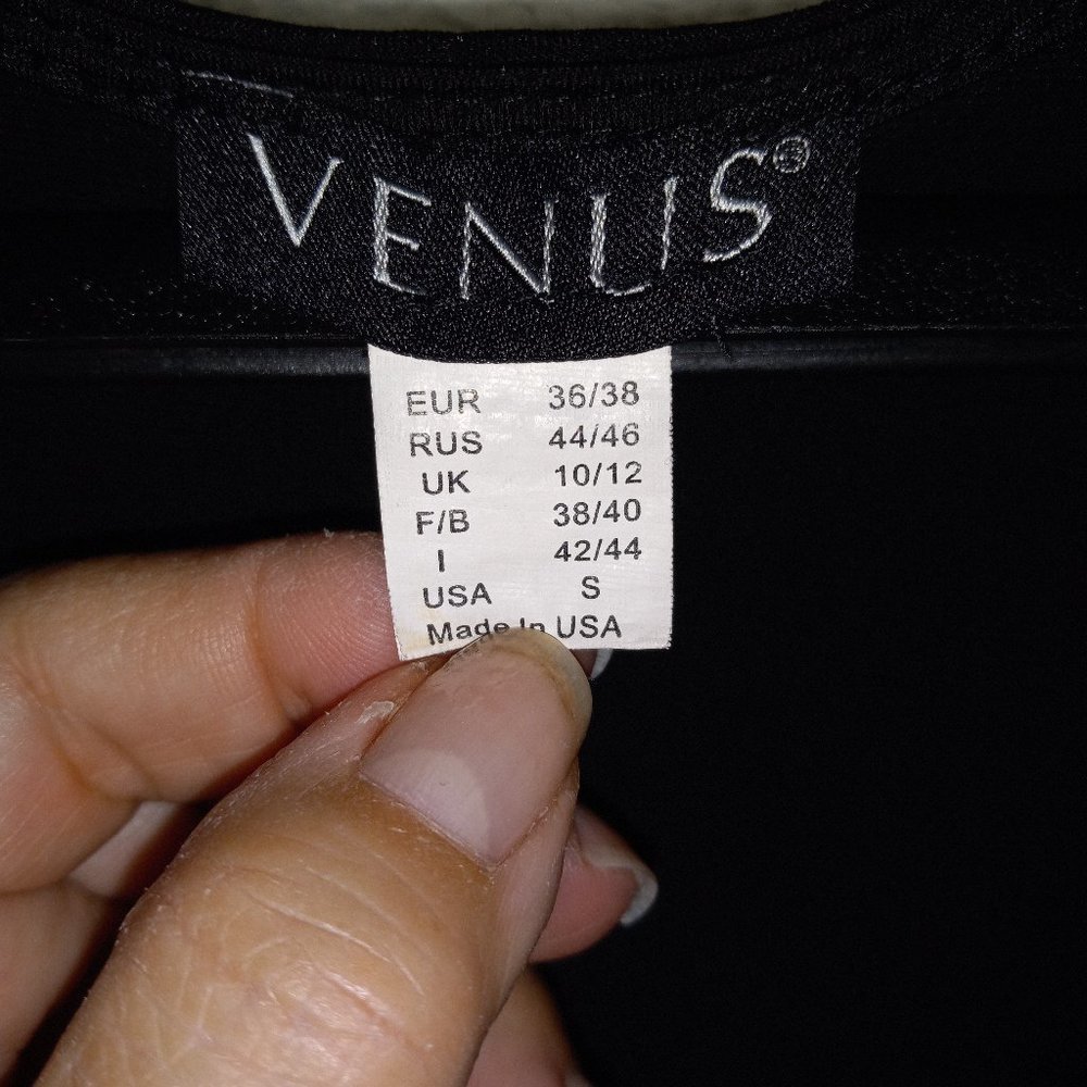 VENUS Black Cold Shoulder Bodycon Dress Women’s Size S - Picture 6 of 14